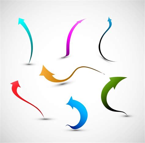 Abstract Colorful Stylish Arrow Vector Free Vector In Encapsulated
