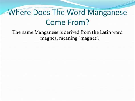 We did not find results for: PPT - Manganese ( Mn ) PowerPoint Presentation, free ...