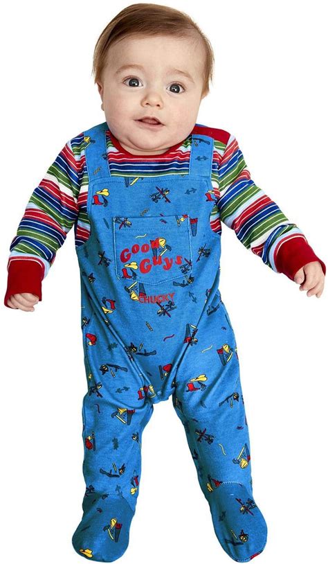 Smiffys Infant Smiffys Officially Licensed Chucky Baby Costume Smiffys