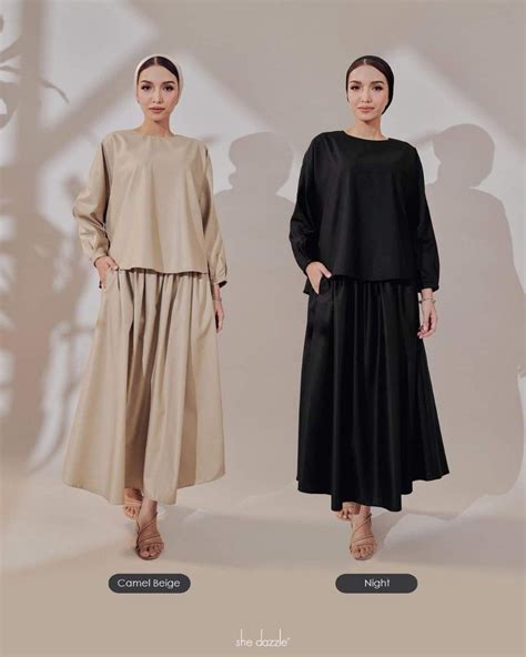 Elena Black She Dazzle Women S Fashion Muslimah Fashion Baju Kurung