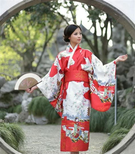 Damenunterwäsche Kleidung Accessoires Vintage Oriental Japanese Yukata Kimono Obi Cosplay Robe