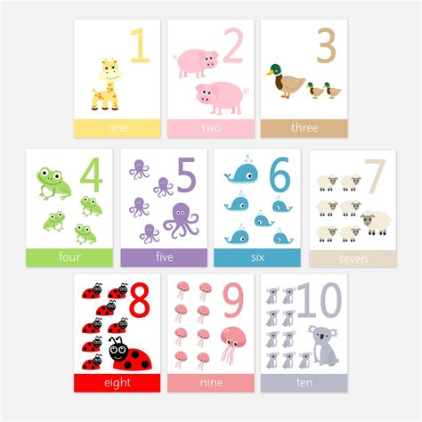 Number 1 10 Flashcards Flash Cards And Learning Resources For Toddlers