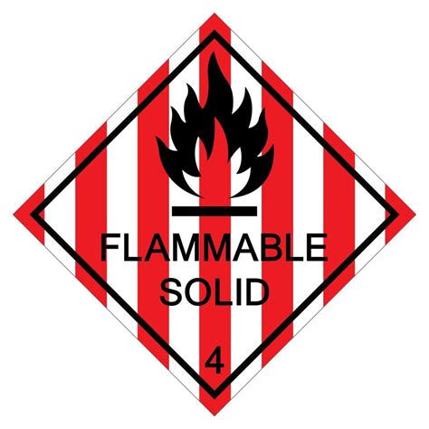 Flammable Solid Symbol Sign Isolate On White Background Vector