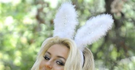 courtney stodden poses as the easter bunny spreads some erotic holiday cheer e news