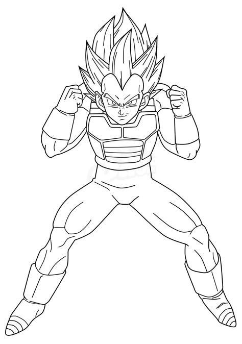 Vegeta Dragon Ball Z Coloring Pages Jacobqowest