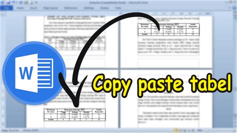 Cara Copy Paste Tabel Di Microsoft Word 2010 Tutorial Microsoft Office Hot Sex Picture