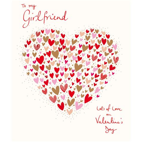 To My Girlfriend Lots Of Love Valentines Day Greeting Card Cards