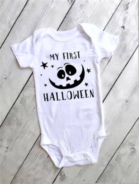 My First Halloween Onesie Newborn By Mythreelittlehearts On Etsy