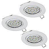 Eglo LED-Einbauleuchte rund Peneto (3 x 5 W, Warmweiß, Durchmesser: 8,7