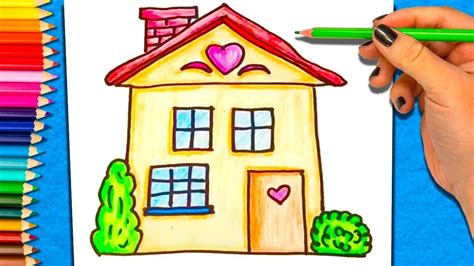 C O Aprender A Dibujar Una Casa Cómo Completo
