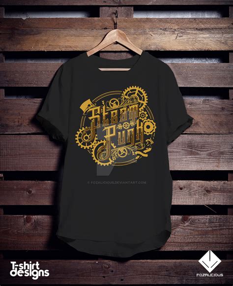 Steampunk Typography T Shirt By Fozalicious On Deviantart