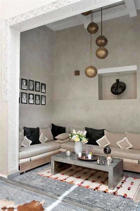 Beautiful Moroccan Inspired Sitting Nook In Neutral Colors