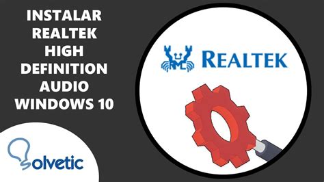 Instalar Realtek High Definition Audio Windows 10 ️ Youtube