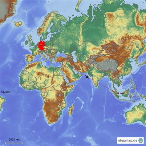 We did not find results for: StepMap - Frankfurt nach Singapur - Landkarte für Welt