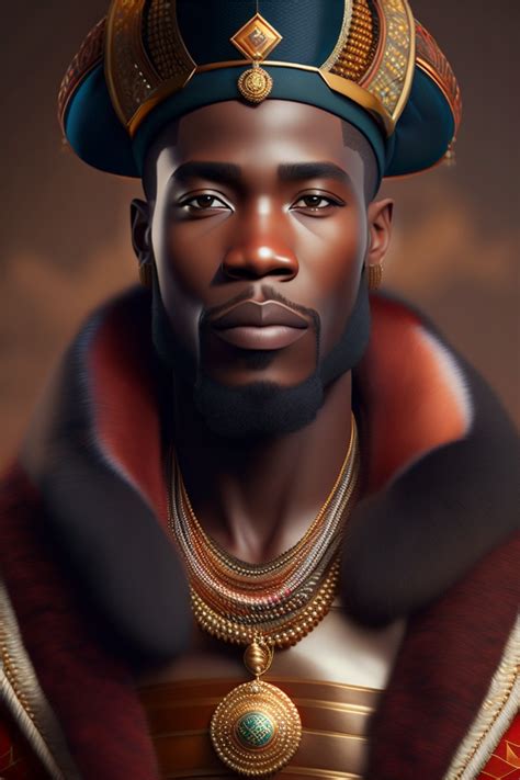Lexica A African King In Traditional Clothing Portrait Hyper
