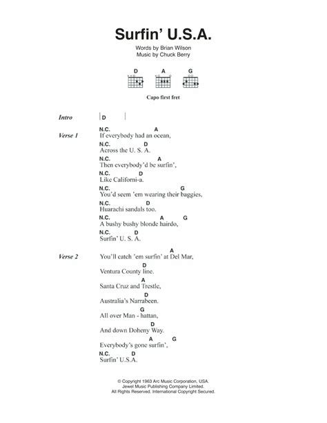 Beach Boys Guitar Chords