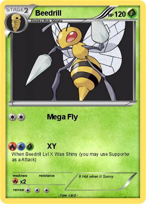 Pokémon Beedrill 233 233 Mega Fly My Pokemon Card