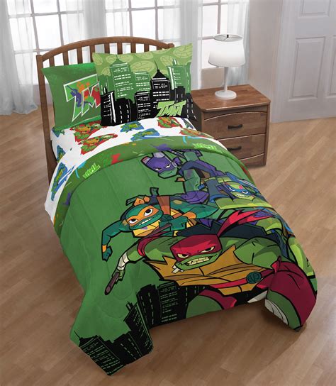 Teenage Mutant Ninja Turtles Single Panel Duvet Cover Bed Set Cowabunga