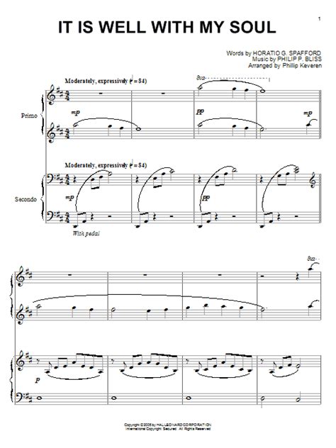 Introduction to piano in gmod. It Is Well With My Soul | Sheet Music Direct