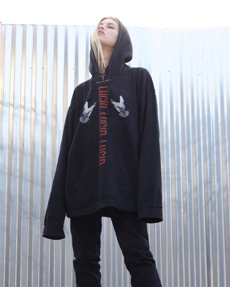 Shine Industrial Safety Pin Hoodie Black Lucid 777