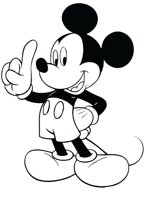 Bing da colorare e stampare. Disegno 14 di Topolino da colorare