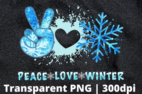 Peace Love Winter Graphic By Byashleydesignstore · Creative Fabrica