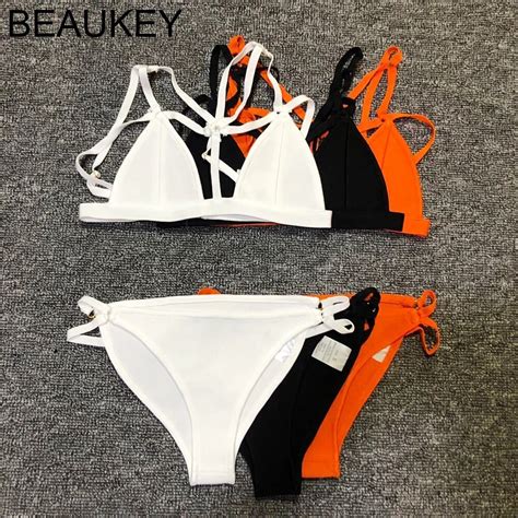 2018 Summer New Sexy Womens Rayon Bandage Bikini 2 Pieces Set