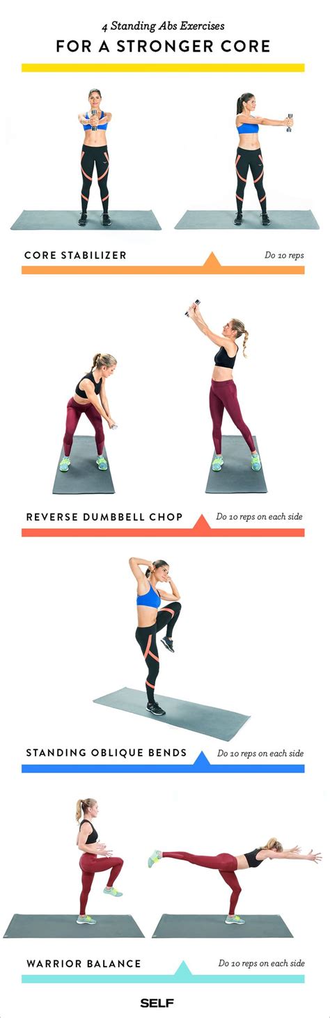 Standing Core Exercises That Will Sculpt Your Abs From Every Angle