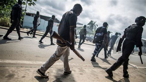 Violence After Gabon Elections Leaves One Dead The New York Times