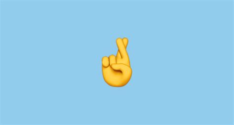🤞 Fingers Crossed Emoji
