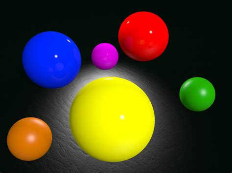 Colorful Shiny Balls And Light Among The Darkness Clipart Free Image