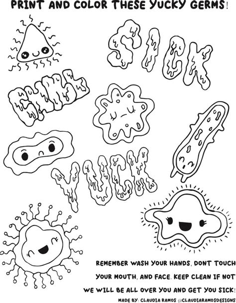 Coloring Pages Of Germs A Fun Way To Learn About Microbiology Love