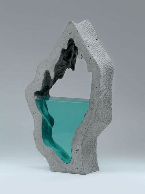 Glass and concrete sculpture | Ben Young - porcelain and resin