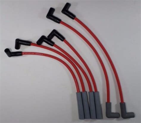 85mm Red Hei Spark Plug Wires For Amcjeep 6 Cylinder 232 258 56 88