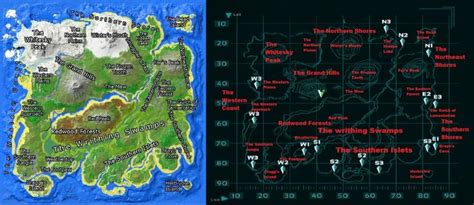 Ark The Island Map Names And Locations Island Map Ark Survival Evolved Island
