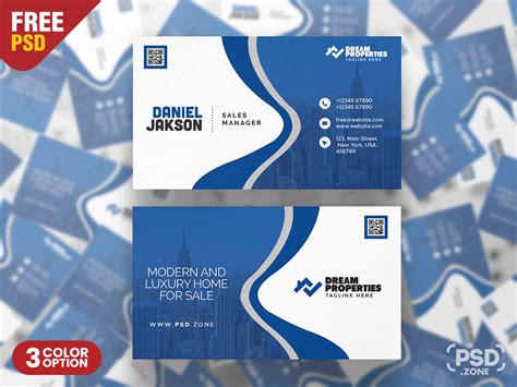 Premium Business Card Design Psd Psd Zone