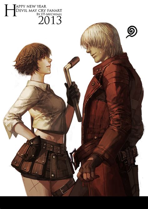 Dante And Lady Devil May Cry And 1 More Drawn By Et M Danbooru