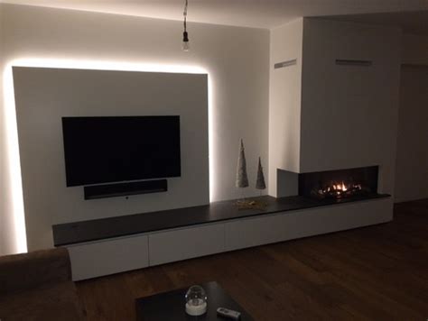 Backlight led und da weiß ich, dass es nichts mit der eigentlichen hintergrundbeleuchtung zu tun. Wohnzimmer TV-Wand mit integrierter LED Beleuchtung und ...