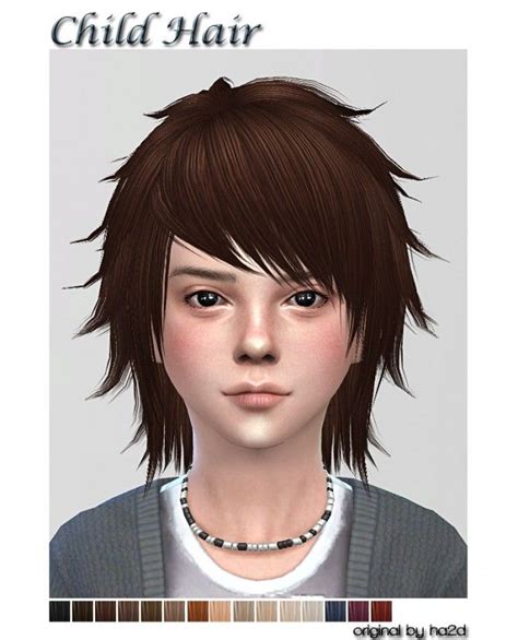 The Sims 4 Custom Content Child Hair Alpha Jescop