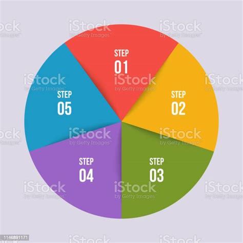 Circle Chart Circle Infographic Or Circular Diagram Stock Illustration