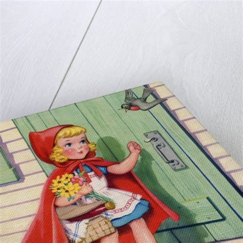 little red riding hood arriving at grandmother s house posters and prints by corbis