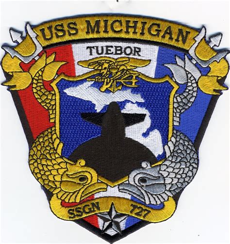 Uss Michigan Tuebor Ssgn 727 Submarine Patch Bc Patch Cat No