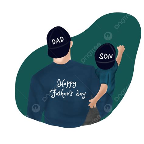 El Día De Padres Ilustración Png Padre Dia Del Padre Feliz Día Del