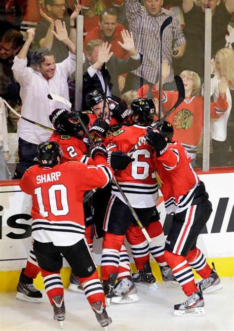 Nhl Playoffs With Overtime Goal Chicago Caps Series Comeback The
