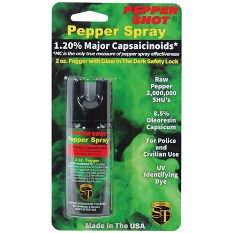 Pepper Shot Pepper Spray Fogger 2 Oz Effects Can Last Up To 45 Minutes