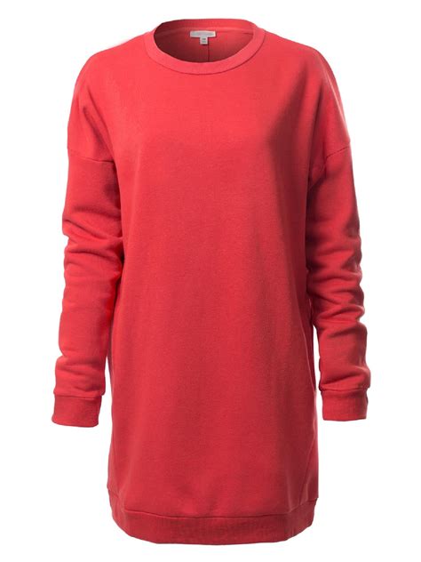 Made By Olivia Women S Casual Oversized Loose Fit Crew Neck Fleece