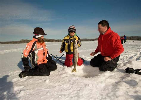 Ice Fishing In Northern Ontario Algoma Country
