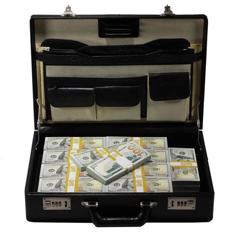 New Style 500000 Blank Filler Prop Money Briefcase Prop Movie Money