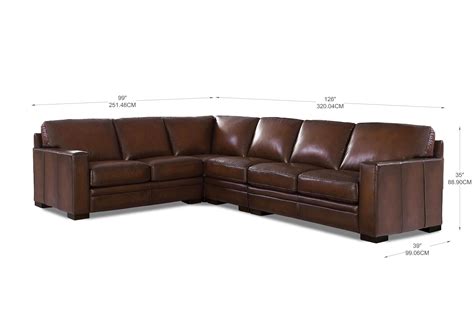 Luca Top Grain Leather Sectional Prospera Home
