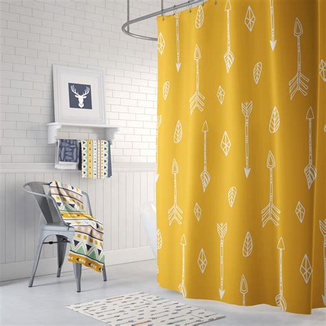 Mustard Yellow Shower Curtain Best Small Living Room Design Ideas For